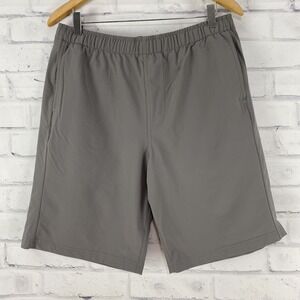 Myles Shorts Men's Size Large Elastic Waist 10" Inseam Athletic Gray Large‎ Long